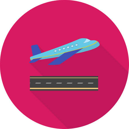 Aeroplane, plane, flight icon vectgor image. Can also be used for hotel and restaurant. Suitable for mobile apps, web apps and print media.のイラスト素材