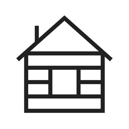 House, wood, cabin decoration icon vector image.Can also be used for winter. Suitable for use on web apps, mobile apps and print media.のイラスト素材