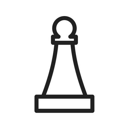 Pawn, chess, game icon vector image. Can also be used for games & entertainment. Suitable for web apps, mobile apps and print media.のイラスト素材