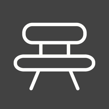 Bench, park, wooden icon vector image. Can also be used for outdoor fun. Suitable for use on web apps, mobile apps and print media.のイラスト素材