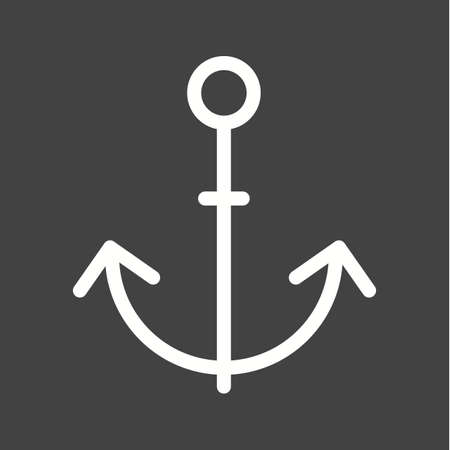 Anchor, ship, travel icon vector image. Can also be used for sea. Suitable for use on web apps, mobile apps and print media.のイラスト素材