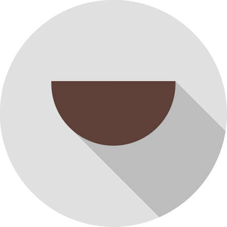 Circle, semi, protractor icon vector image. Can also be used for shapes and geometry. Suitable for use on web apps, mobile apps and print media.のイラスト素材