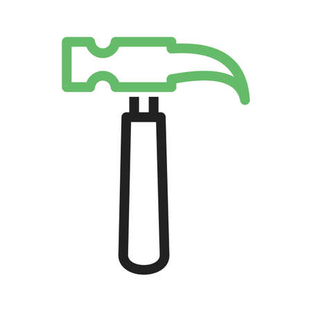 Hammer, tool, hardware icon vector image. Can also be used for tools. Suitable for use on web apps, mobile apps and print media.のイラスト素材