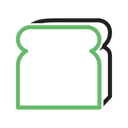 Bread, bake, sliced icon vector image. Can also be used for bakery. Suitable for use on web apps, mobile apps and print media.のイラスト素材
