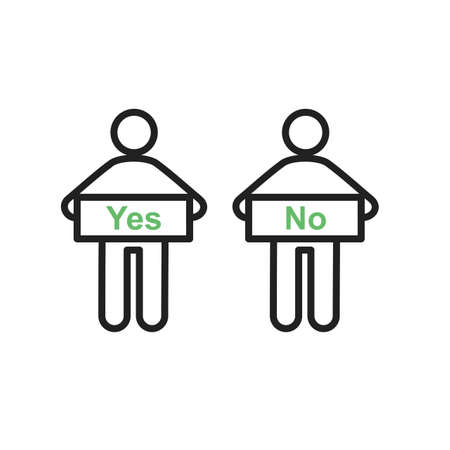 Decision, making, person icon vector image. Can also be used for humans. Suitable for use on web apps, mobile apps and print media.のイラスト素材