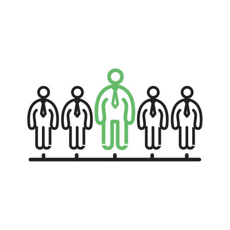 Team, business, people icon vector image. Can also be used for humans. Suitable for use on web apps, mobile apps and print media.のイラスト素材