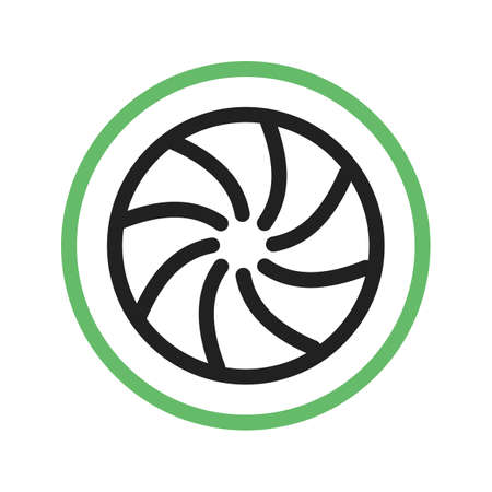 Photography, camera, shutter icon vector image. Can also be used for photography. Suitable for use on web apps, mobile apps and print media.のイラスト素材