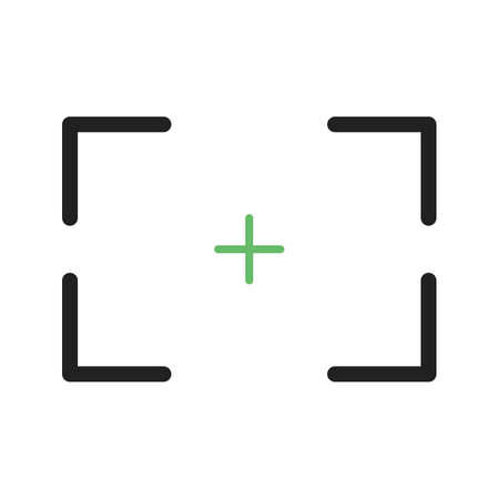 Camera, focus, screen icon vector image. Can also be used for photography. Suitable for use on web apps, mobile apps and print media.の写真素材