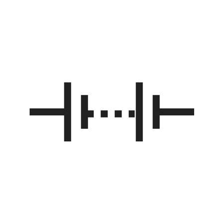 Battery, car, power icon vector image. Can also be used for electric circuits. Suitable for use on web apps, mobile apps and print media.のイラスト素材