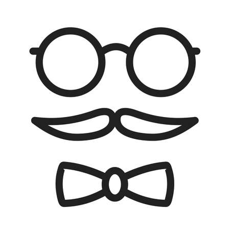 Hipster, style, set icon vector image. Can also be used for hipster. Suitable for use on web apps, mobile apps and print media.のイラスト素材