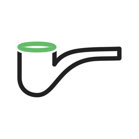 Pipe, smoking, smoke icon vector image. Can also be used for hipster. Suitable for use on web apps, mobile apps and print media.のイラスト素材