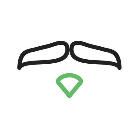 Hipster, moustache, man icon vector image. Can also be used for hipster. Suitable for use on web apps, mobile apps and print media.のイラスト素材