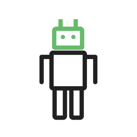 Robot, model, face icon vector image.Can also be used for astronomy. Suitable for use on web apps, mobile apps and print media.のイラスト素材