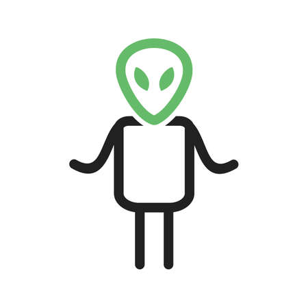 Alien, face, head icon vector image.Can also be used for astronomy. Suitable for use on web apps,...