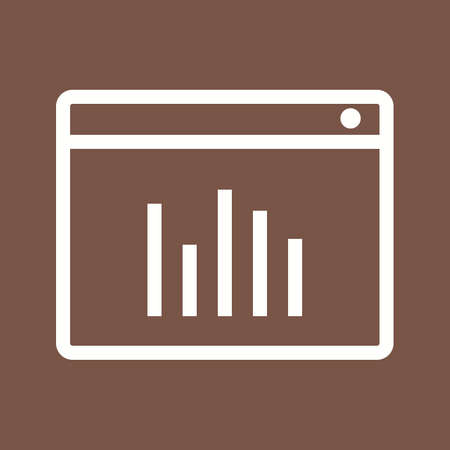Statistics, graph, chart icon vector image. Can also be used for marketing. Suitable for use on web apps, mobile apps and print media.のイラスト素材
