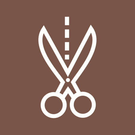 Scissors, cut, coupon icon vector image.Can also be used for marketing. Suitable for use on web apps, mobile apps and print media.のイラスト素材