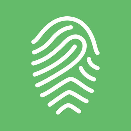 Fingerprint, print, unique icon vector image.Can also be used for security. Suitable for mobile apps, web apps and print media.のイラスト素材