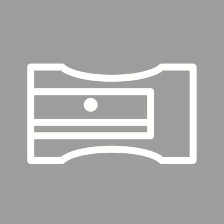 Sharpener, pencil, stationery icon vector image. Can also be used for stationery. Suitable for use on web apps, mobile apps and print media.のイラスト素材