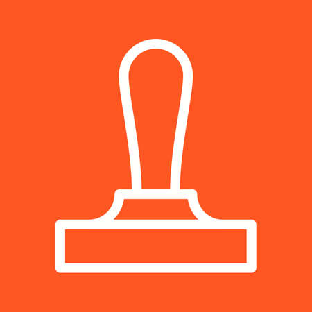 Stamp, rubber, ink icon vector image. Can also be used for stationery. Suitable for use on web apps, mobile apps and print media.のイラスト素材