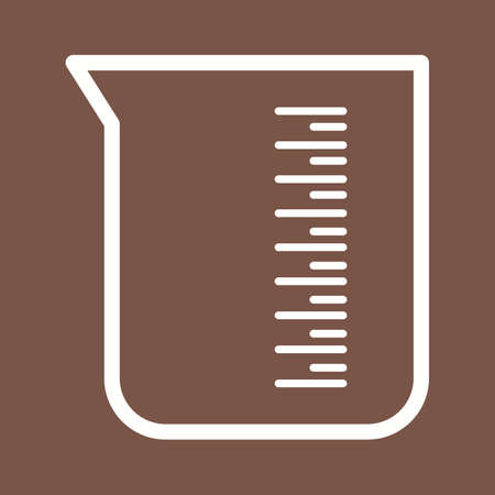 Beaker, experiment, glass icon vector image. Can also be used for stationery. Suitable for use on web apps, mobile apps and print media.のイラスト素材