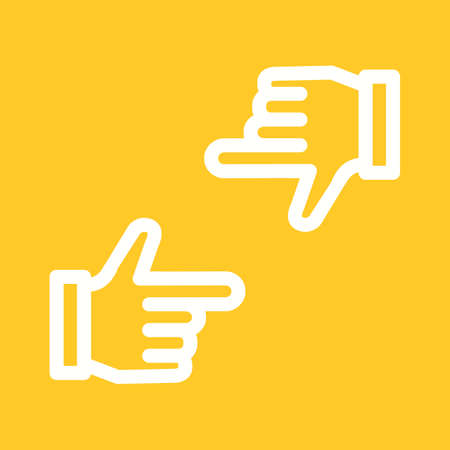 Camera, focus, horizontal icon vector image. Can also be used for photography. Suitable for use on web apps, mobile apps and print media.のイラスト素材