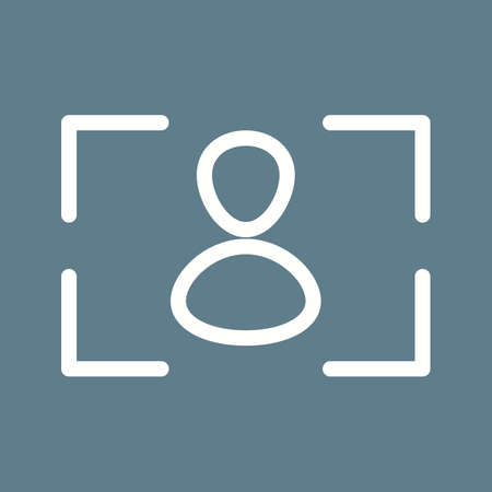 Camera, focus, screen icon vector image. Can also be used for photography. Suitable for use on web apps, mobile apps and print media.のイラスト素材