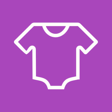 Baby, shirt, clothes icon vector image. Can also be used for baby. Suitable for use on web apps, mobile apps and print media.のイラスト素材