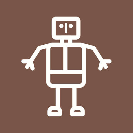 Robot, future, 3d icon vector image.Can also be used for games & entertainment. Suitable for mobile apps, web apps and print media.のイラスト素材