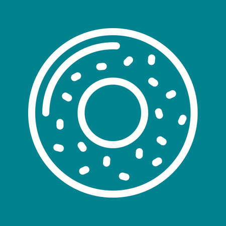 Doughnut, bakery, sweet icon vector image. Can also be used for bakery. Suitable for use on web apps, mobile apps and print mediaのイラスト素材