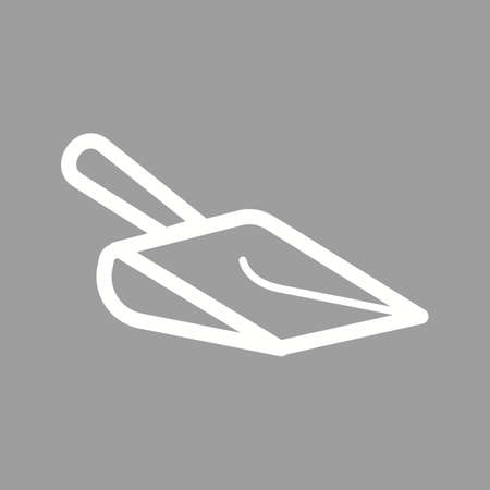 Flour, spoon, measure icon vector image. Can also be used for bakery. Suitable for use on web apps, mobile apps and print media.のイラスト素材