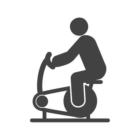 Cycling, cycle, work icon vector image. Can also be used for humans. Suitable for web apps, mobile apps and print media.のイラスト素材