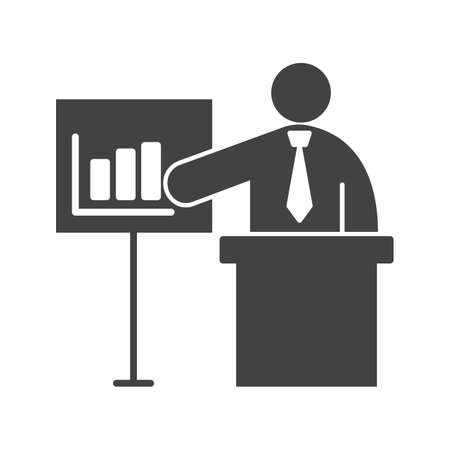 Training, business, presentation icon vector image. Can also be used for humans. Suitable for use on web apps, mobile apps and print media.のイラスト素材