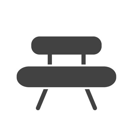 Bench, park, wooden icon vector image. Can also be used for outdoor fun. Suitable for use on web apps, mobile apps and print media.のイラスト素材