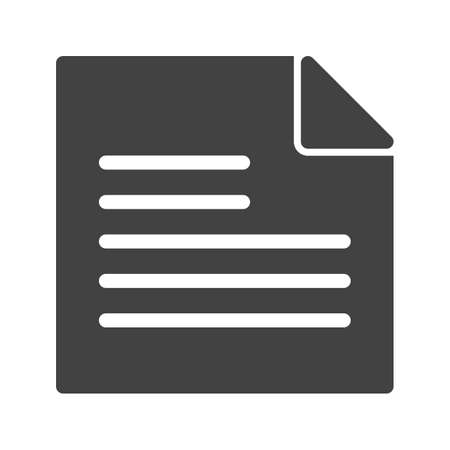 Paper, white, blank icon vector image. Can also be used for stationery. Suitable for use on web apps, mobile apps and print media.のイラスト素材