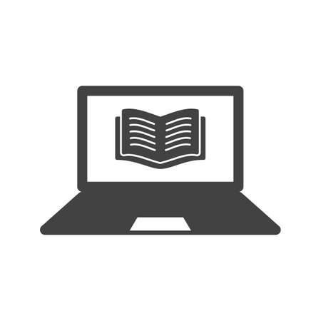 Online, books, education icon vector image. Can also be used for schooling. Suitable for use on web apps, mobile apps and print media.のイラスト素材