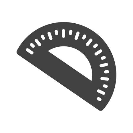 Geometry, maths, protractor icon vector image. Can also be used for stationery. Suitable for use on web apps, mobile apps and print media.のイラスト素材