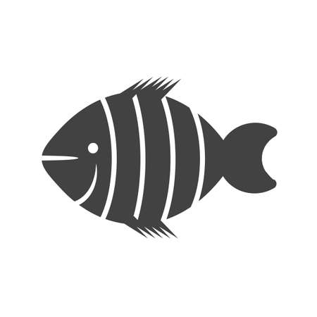Fish, clown, clownfish icon vector image. Can also be used for sea. Suitable for use on web apps, mobile apps and print media.のイラスト素材