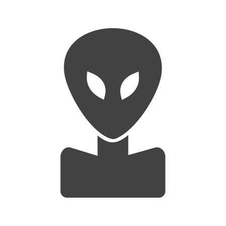 Alien, face, head icon vector image.Can also be used for astronomy. Suitable for use on web apps, mobile apps and print media.のイラスト素材