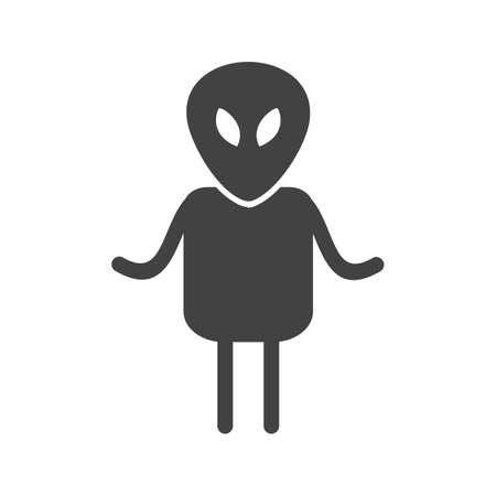 Alien, face, head icon vector image.Can also be used for astronomy. Suitable for use on web apps, mobile apps and print media.のイラスト素材