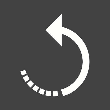Rotate, camera, left icon vector image. Can also be used for picture editing. Suitable for use on web apps, mobile apps and print media.のイラスト素材