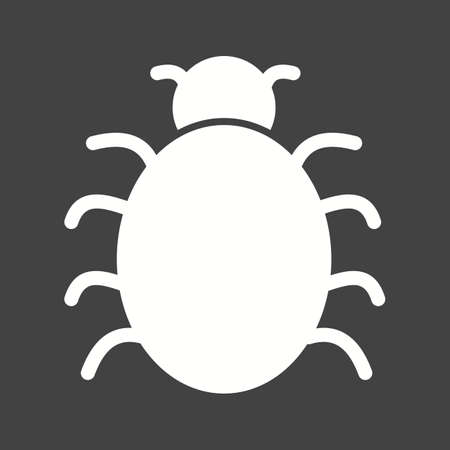 Bug, search, analysis icon vector image. Can also be used for security. Suitable for use on web apps, mobile apps and print media.のイラスト素材