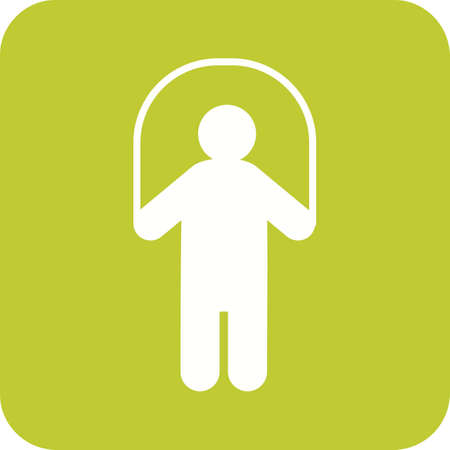 Rope, skipping, child icon vector image. Can also be used for humans. Suitable for use on web apps,...