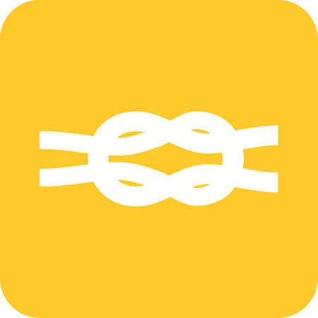 Rope, object, cord icon vector image. Can also be used for sea. Suitable for use on web apps, mobile apps and print media.のイラスト素材