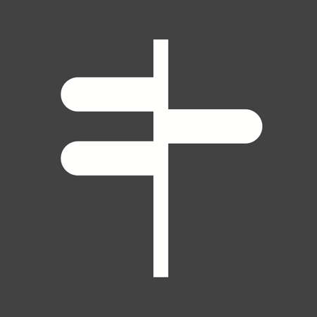 Sign, street, road icon vector image.Can also be used for maps & navigation. Suitable for mobile apps, web apps and print media.のイラスト素材