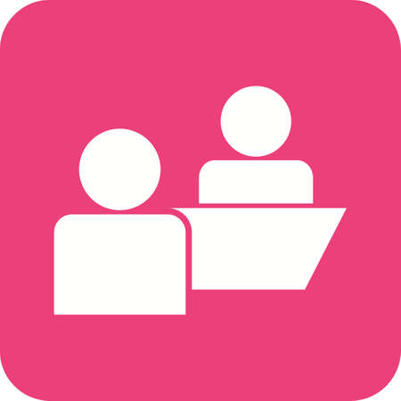 Client, meeting, business icon vector image. Can also be used for marketing. Suitable for web apps, mobile apps and print media.のイラスト素材