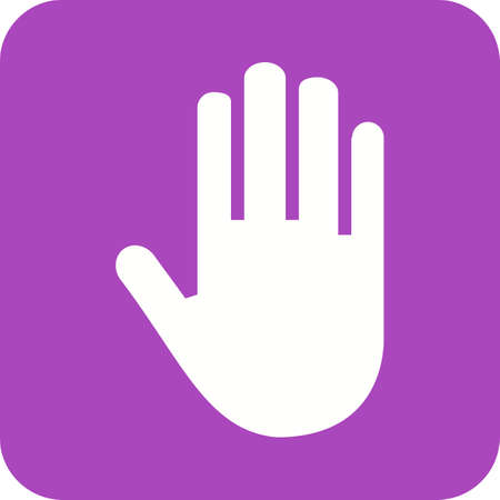 Stop, hand, sign icon vector image. Can also be used for security. Suitable for mobile apps, web apps and print media.のイラスト素材