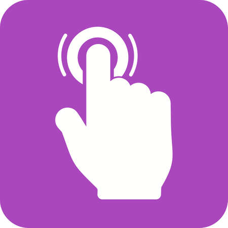 Hand, tap, hold icon vector image.Can also be used for user touch gestures. Suitable for mobile...