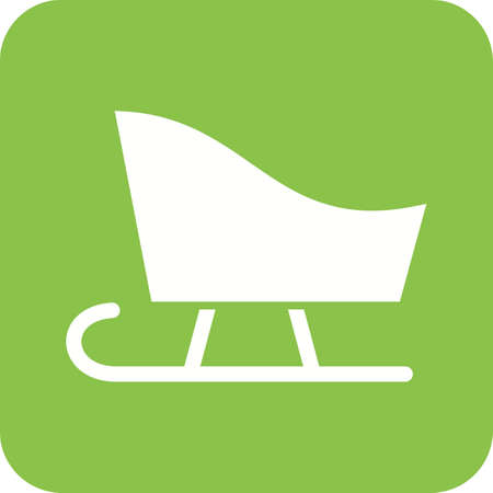 Sled, sledding, snow icon vector image.Can also be used for winter. Suitable for use on web apps, mobile apps and print media.のイラスト素材