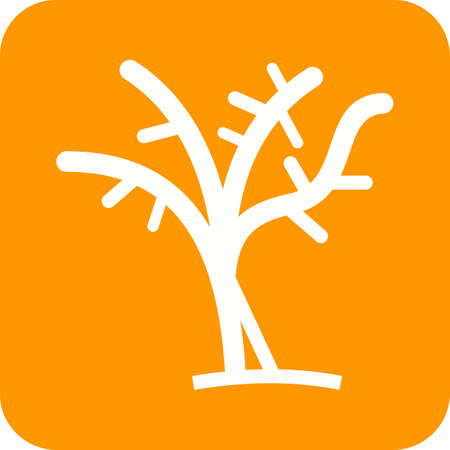 Tree, winter, leaf icon vector image.Can also be used for winter. Suitable for mobile apps, web apps and print media.のイラスト素材