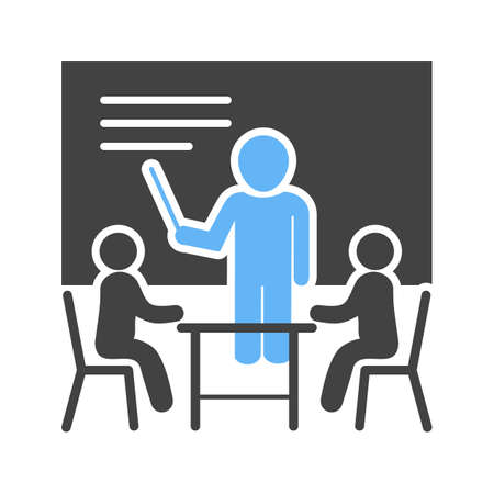 Business, male, presentation icon vector image. Can also be used for schooling. Suitable for use on web apps, mobile apps and print media.のイラスト素材